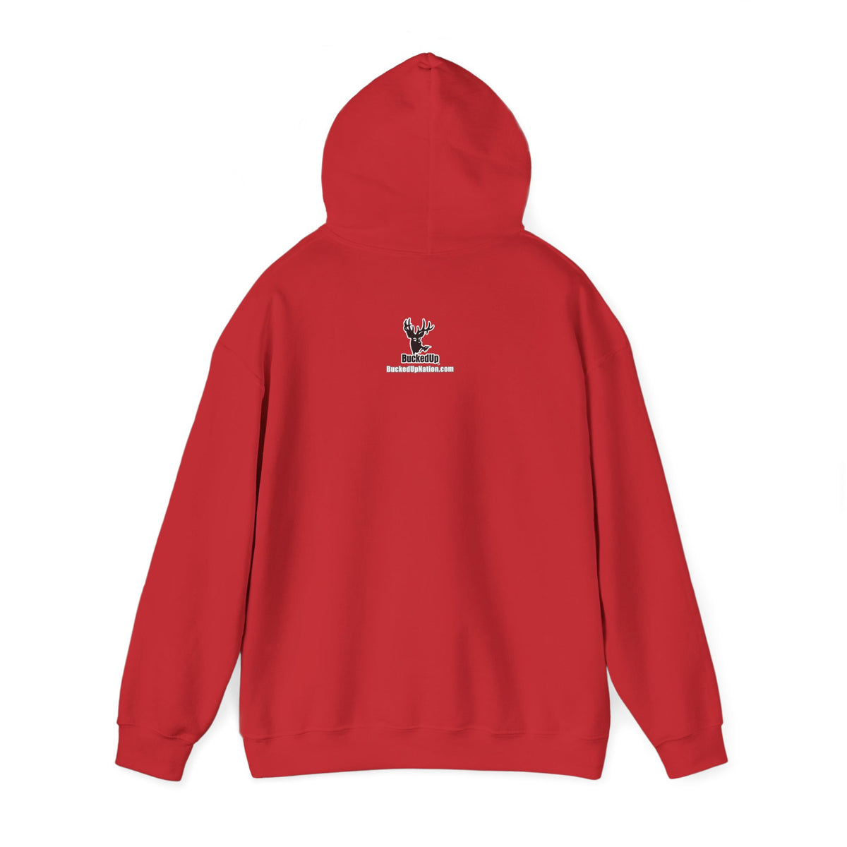 BuckedUp® "NASRACK" in White Letters Pullover Hoodie - BuckedUp Apparel