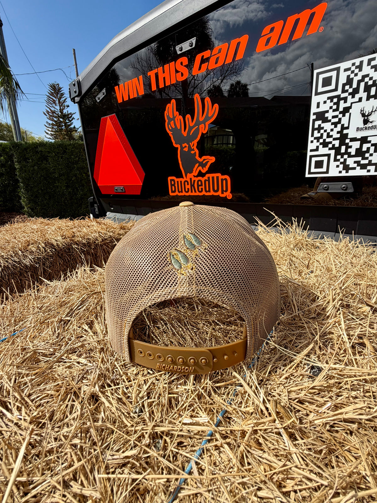 BuckedUp® Richardson Patch Hat Amber Tan with Tan Mesh Snapback - BuckedUp Apparel