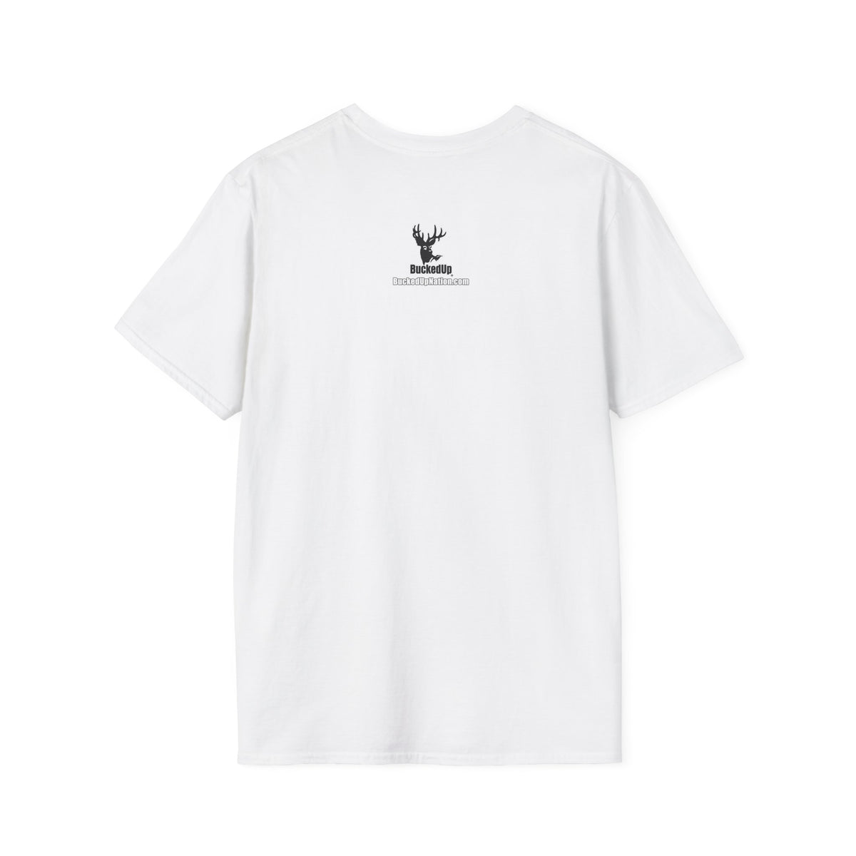 Short Sleeve BuckedUp® "NASRACK" in White Letters Softstyle T-Shirt - BuckedUp Apparel
