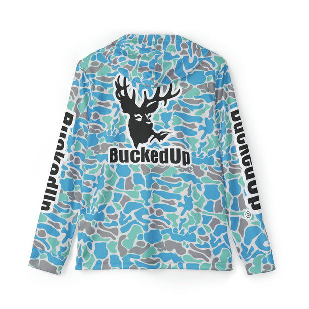 Performance Hoodie Teal Camo with Classic BuckedUp® Logo