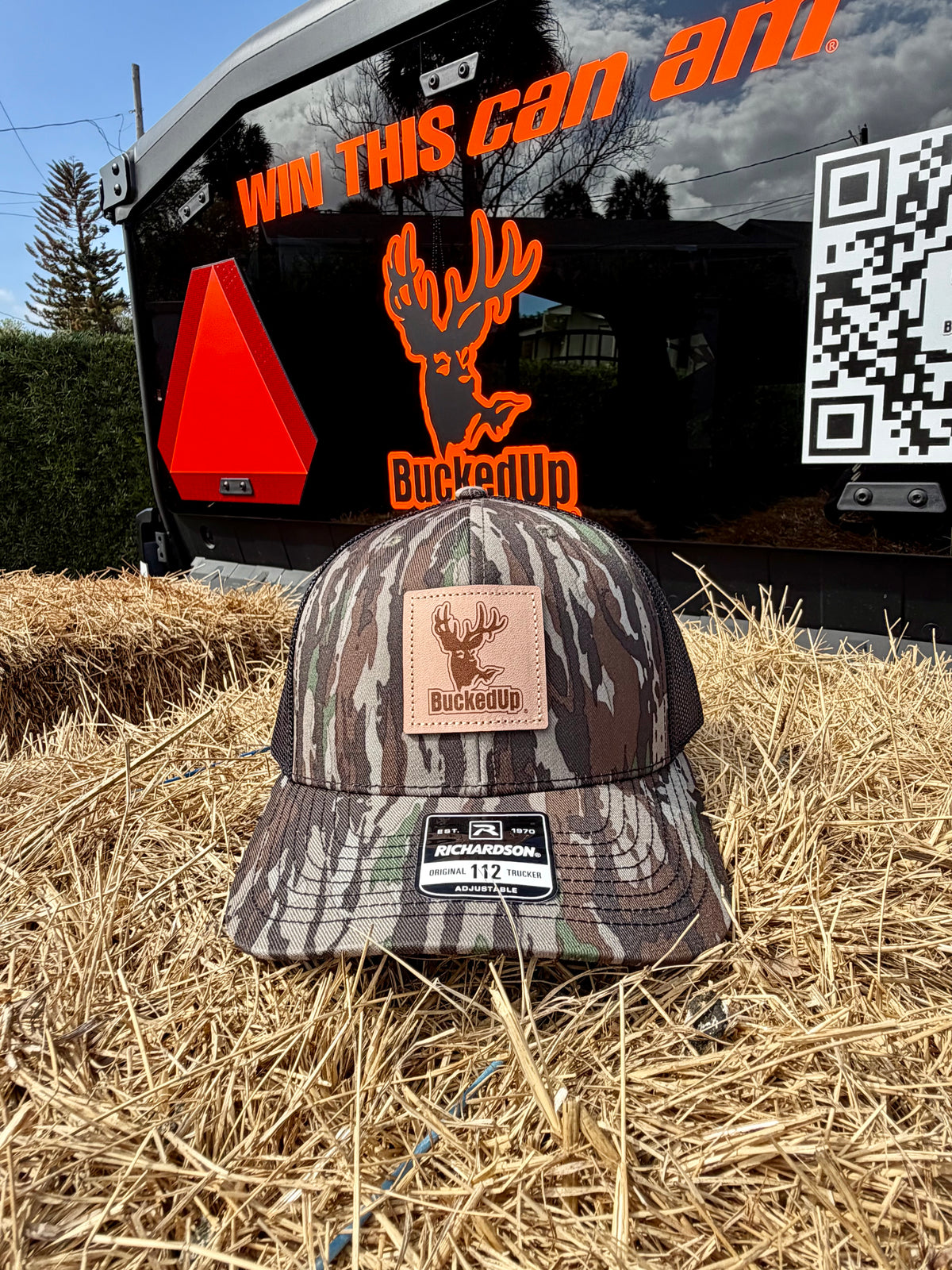 BuckedUp® Richardson Patch Realtree Original Black with Black Mesh Snapback - BuckedUp Apparel