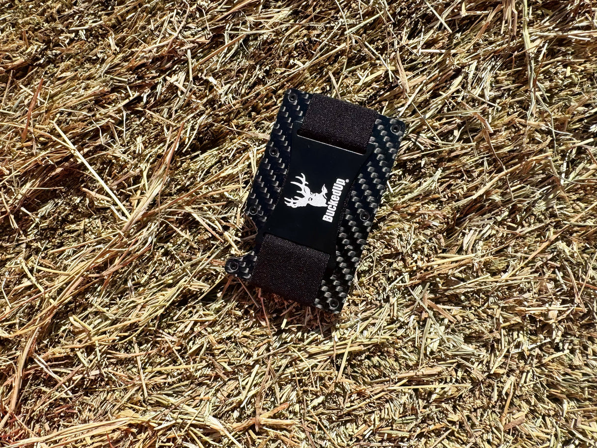 Carbon Fiber BuckedUp wallet with RFI Blocking - BuckedUp Apparel