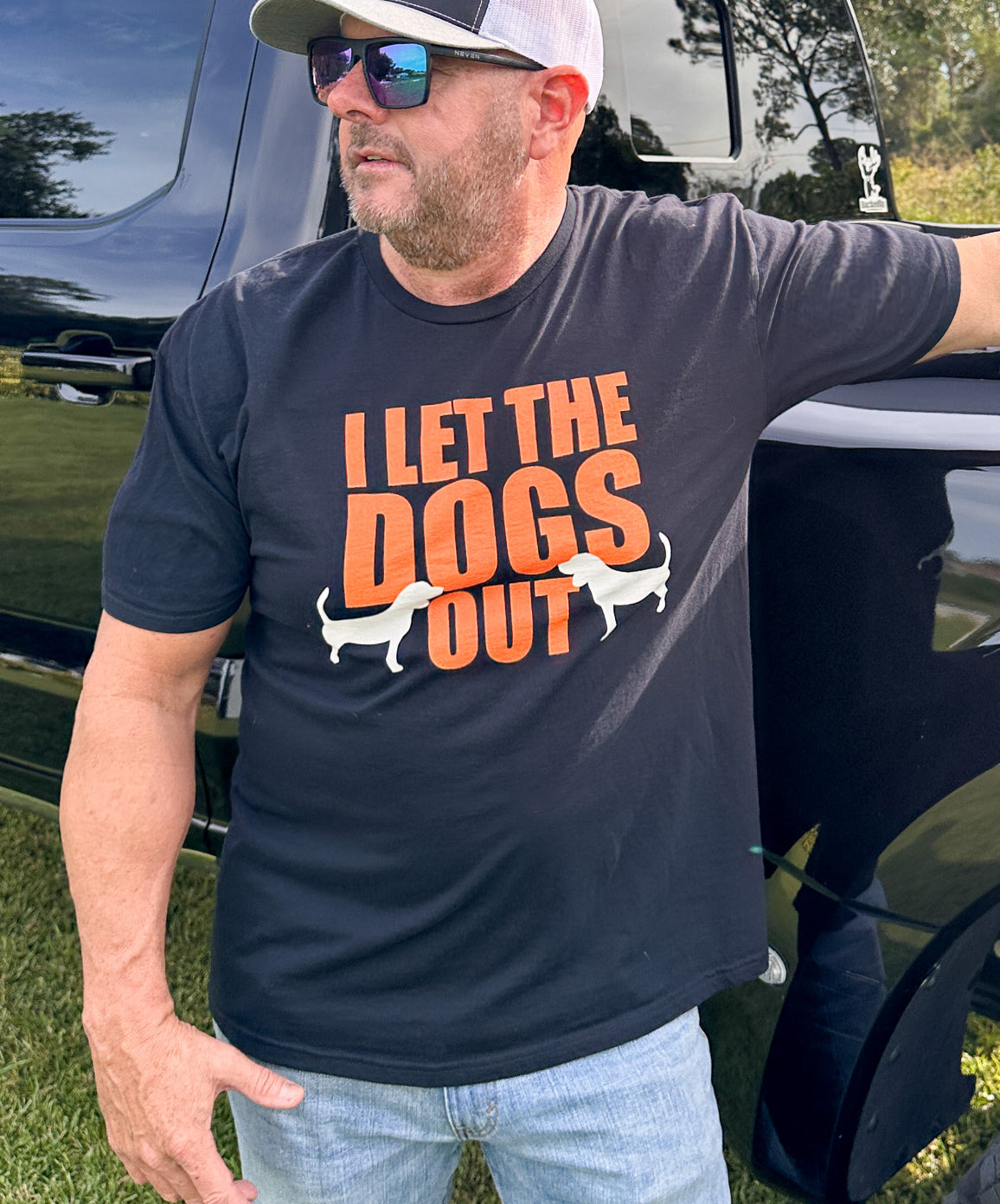 Short Sleeve BuckedUp® I Let the Dogs Out T-Shirt