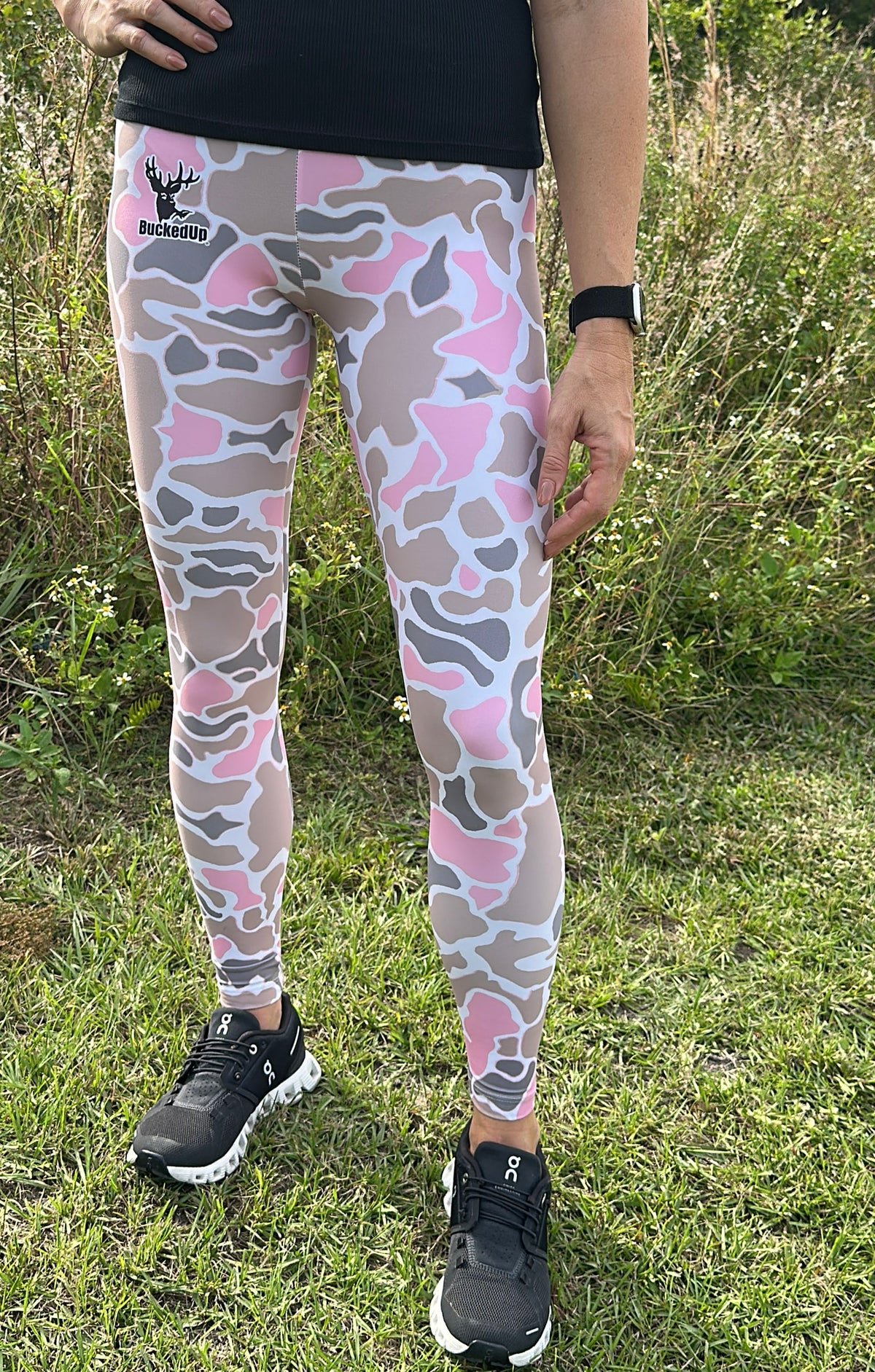 Duck Huntress Camo with Classic BuckedUp® Logo Leggings