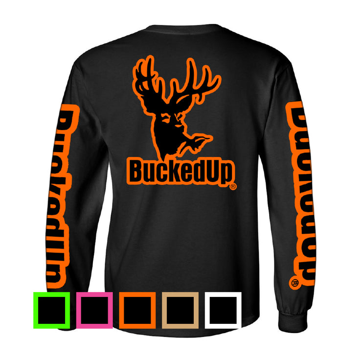 Long Sleeve Black with Classic BuckedUp® Logo