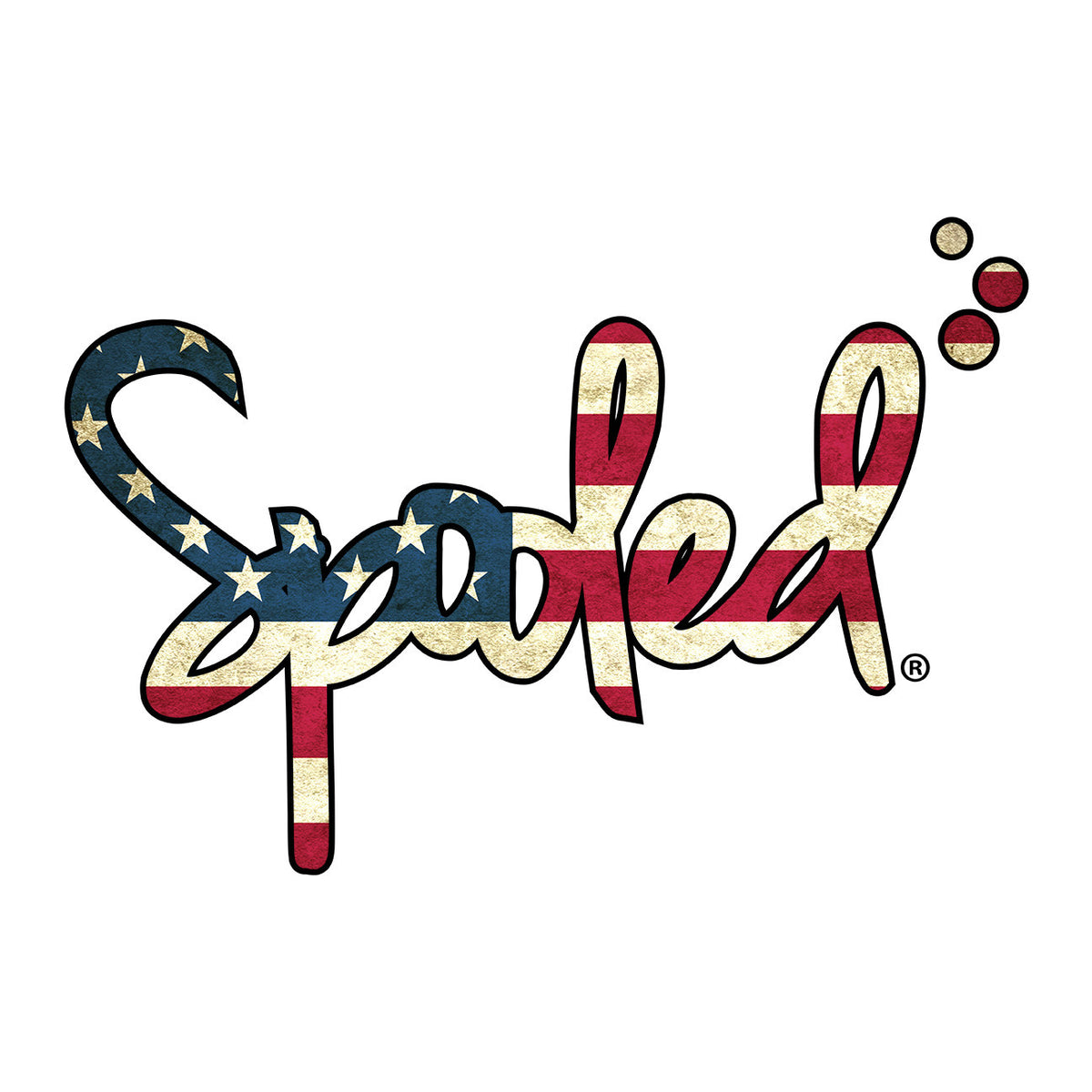 American Flag Spooled Decal