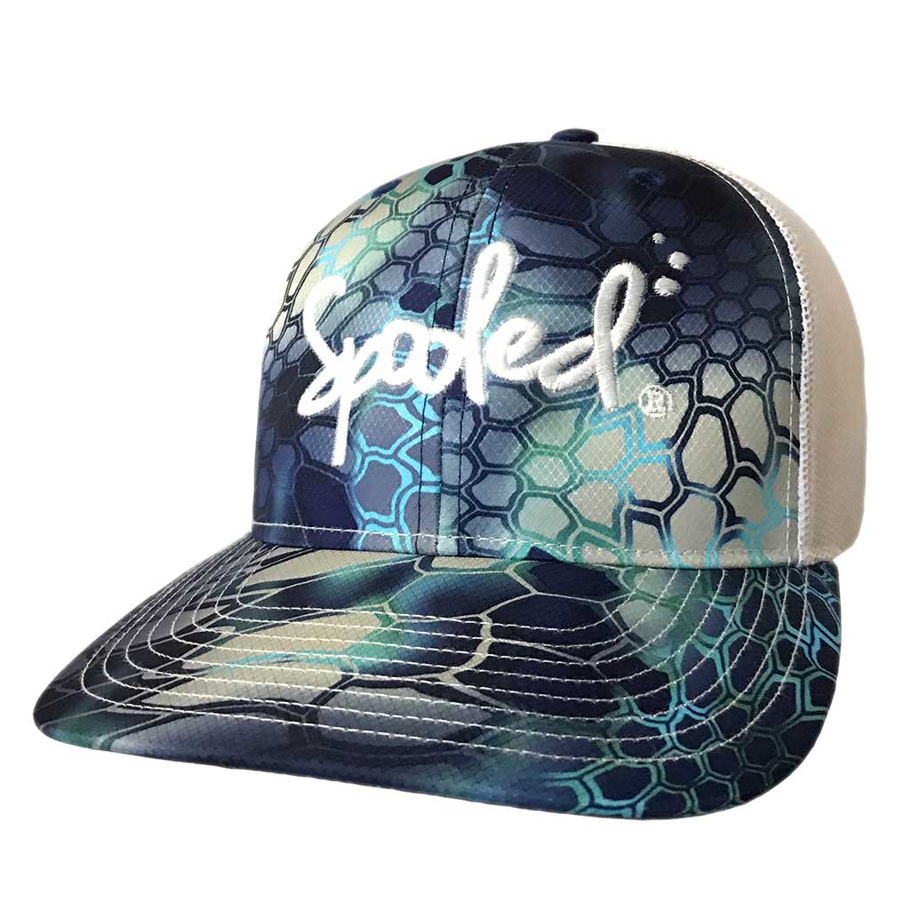 Spooled Kryptek Pontus White Mesh Snapbacks