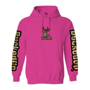 Pullover Hoodie Berry Pink with Black Camo BuckedUp® Logo