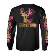 Long Sleeve Black with Pink Buckskin BuckedUp® Logo