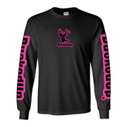 Long Sleeve Black with Pink BuckedUp® Logo