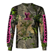 Youth Long Sleeve BuckedUp® Realtree APG Camo with Pink Logo