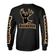 Long Sleeve Black with Tan BuckedUp® Logo