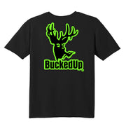 Short Sleeve Black with Classic BuckedUp® Logo
