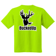 Short Sleeve Lime with White BuckedUp® Logo
