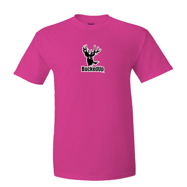 Short Sleeve Berry Pink with Black White BuckedUp® Logo