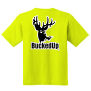 Short Sleeve Safety Green with White BuckedUp® Logo